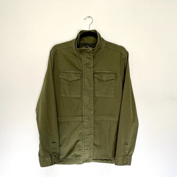 Womens PrAna Sancho Jacket EUC Size M Olive Green Military Cargo Pocket - Picture 7 of 16